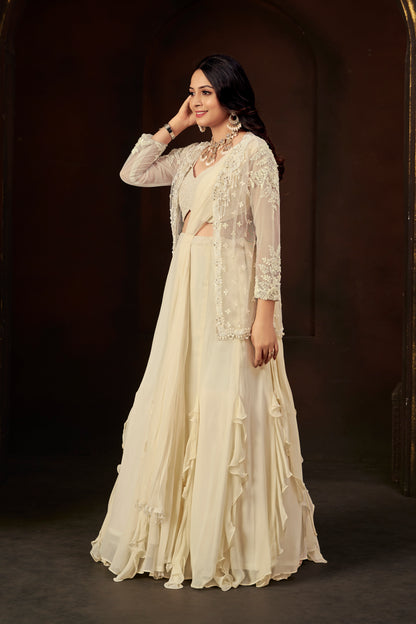 Ivory Aura Lehenga Set
