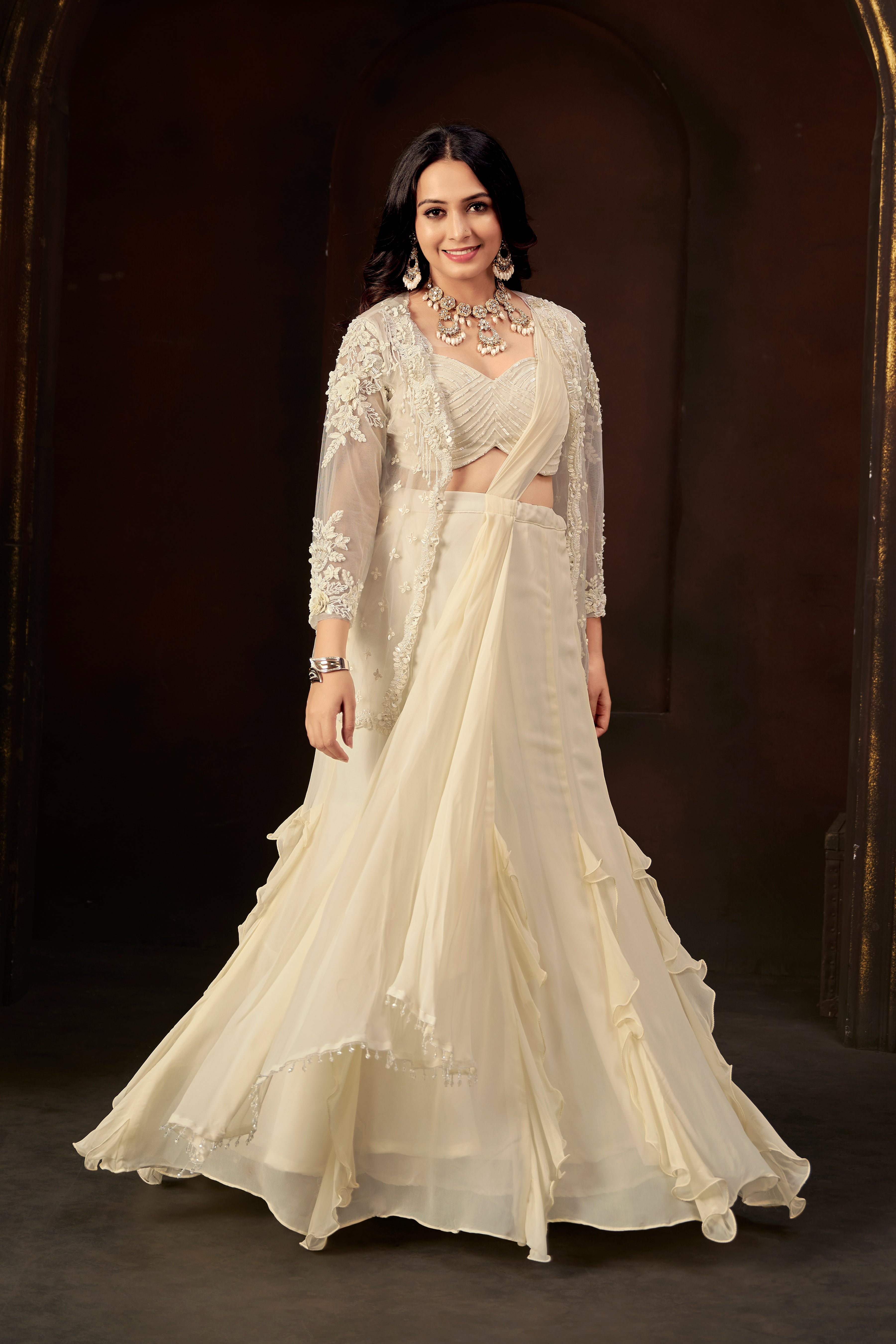 Ivory Aura Lehenga Set
