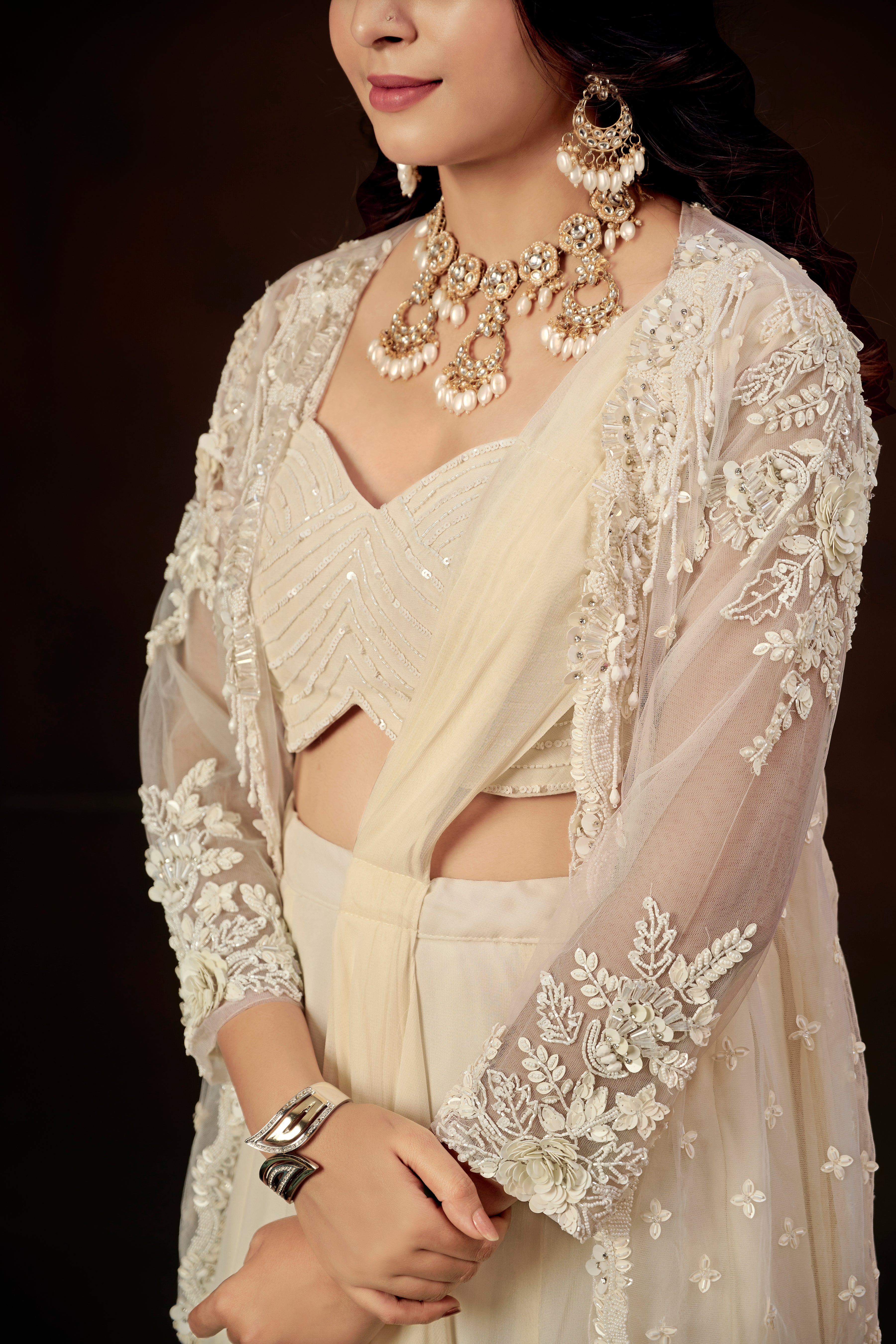 Ivory Aura Lehenga Set
