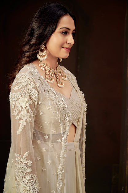 Ivory Aura Lehenga Set