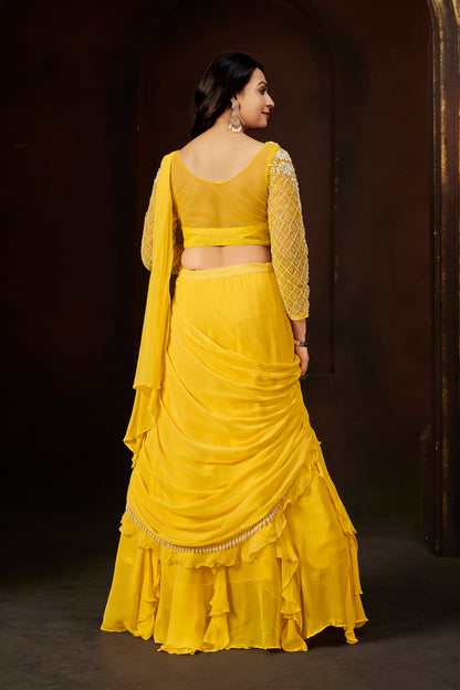 Sunlit Ruffle Lehenga Set