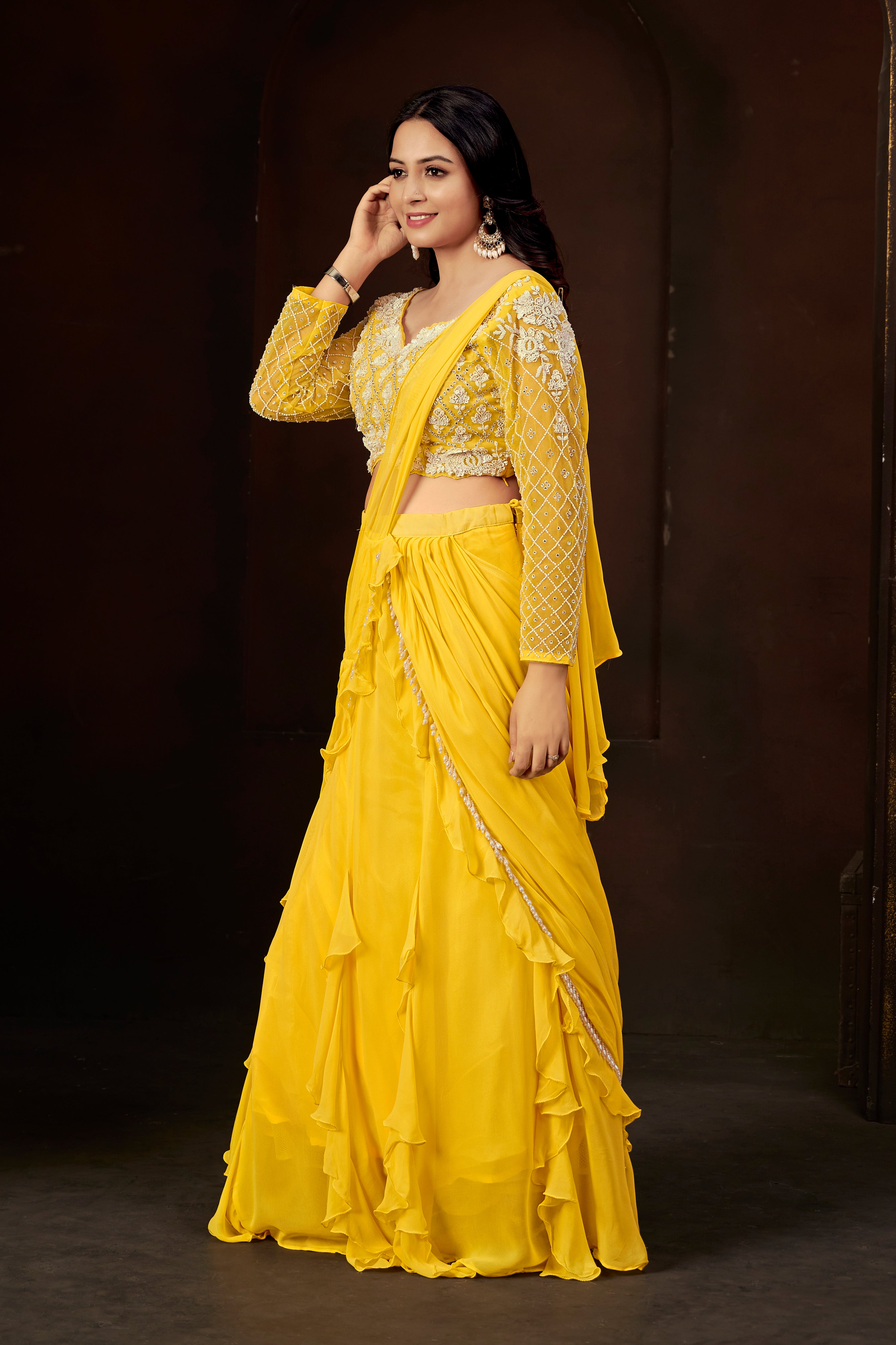 Sunlit Ruffle Lehenga Set