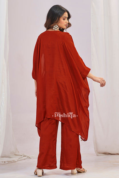 Rust Glow Kaftan Set