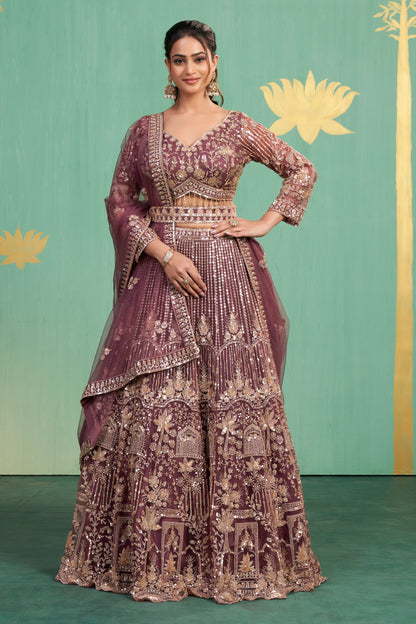 Mulberry Regal Bridal Lehenga