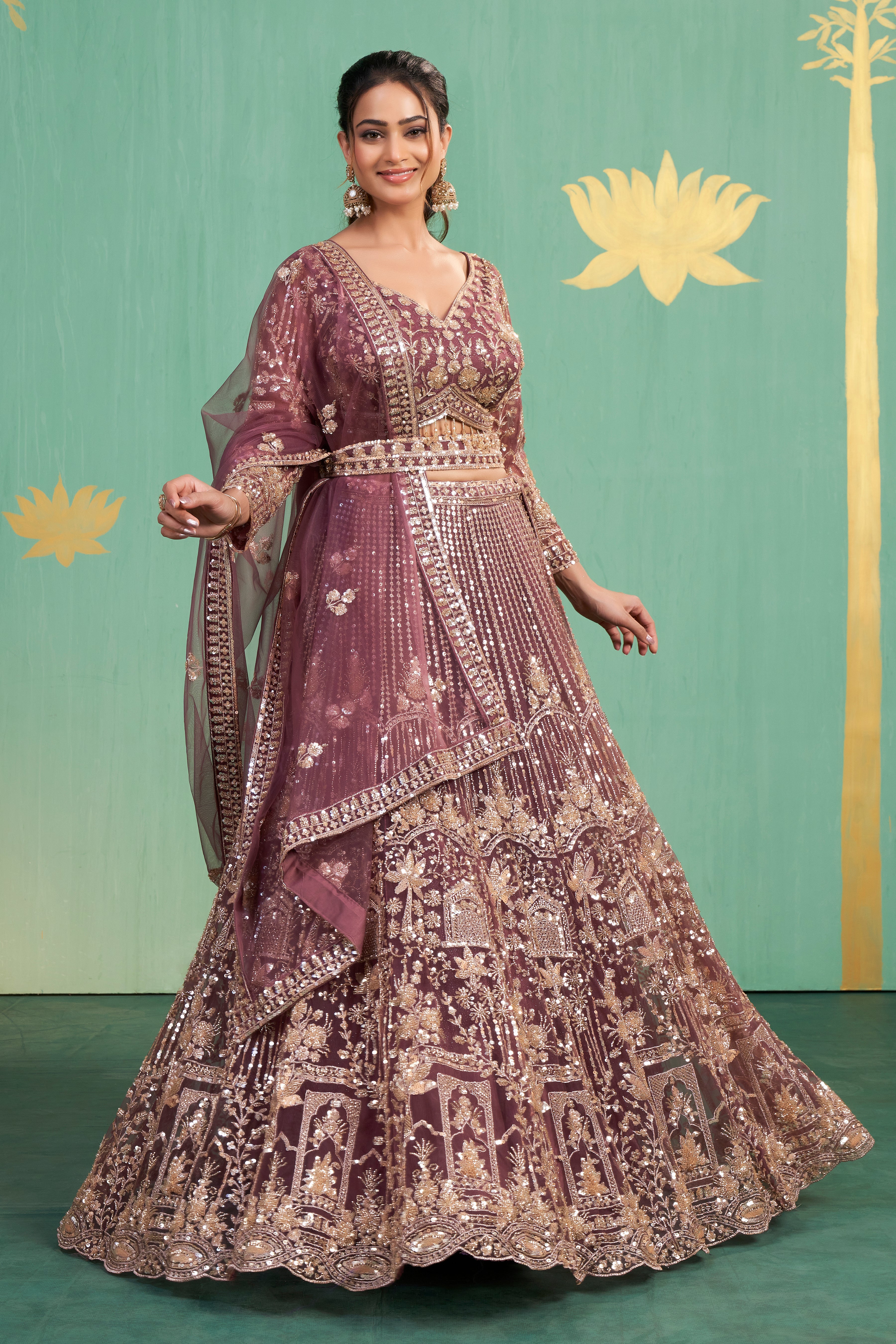 Mulberry Regal Bridal Lehenga