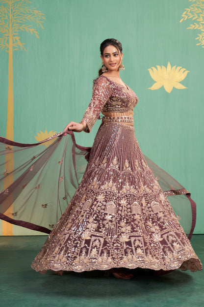 Mulberry Regal Bridal Lehenga