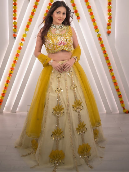 Golden Bloom Lehenga Set