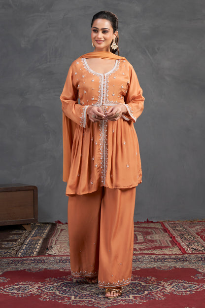 Peach Gleam Kurta Set