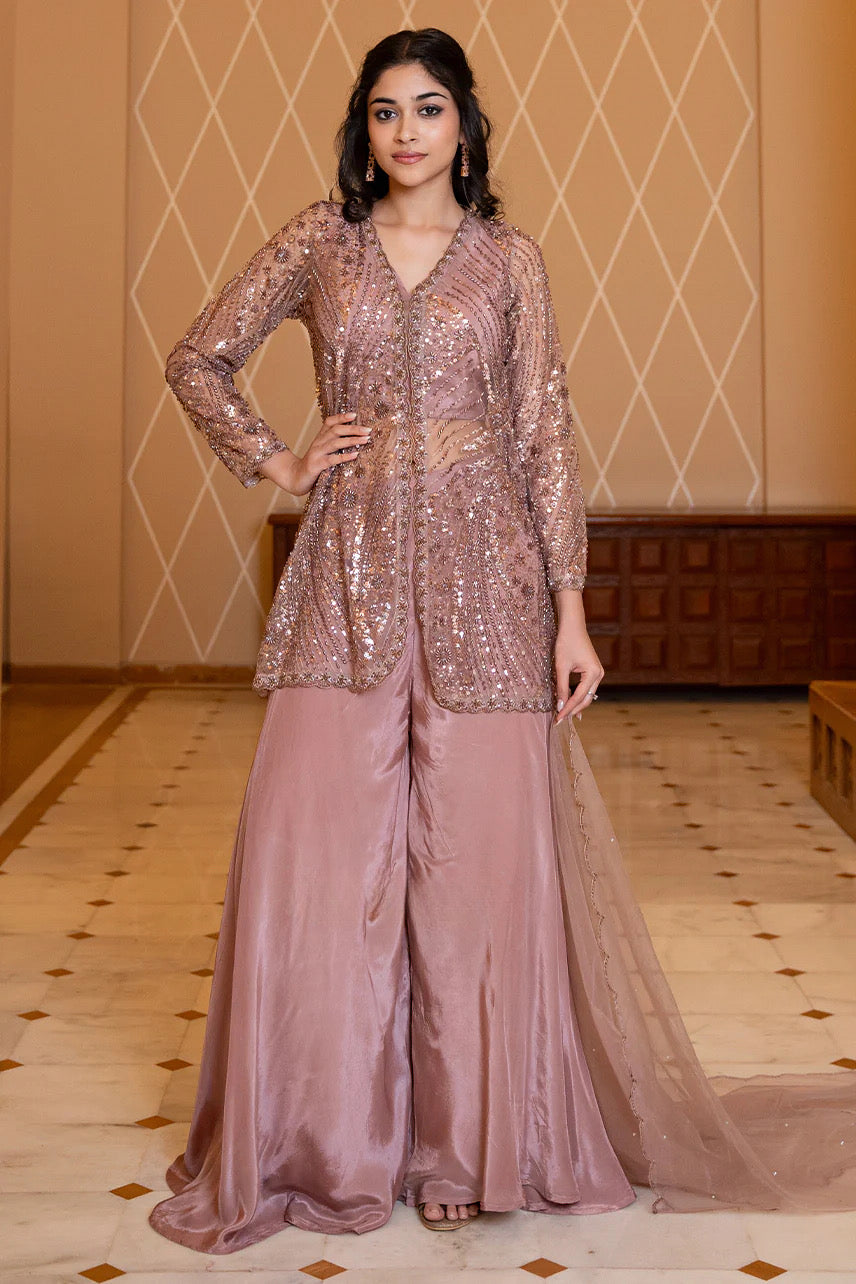 Rose Dust Draped Set