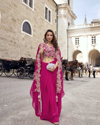 Fuchsia Royale Drape Set