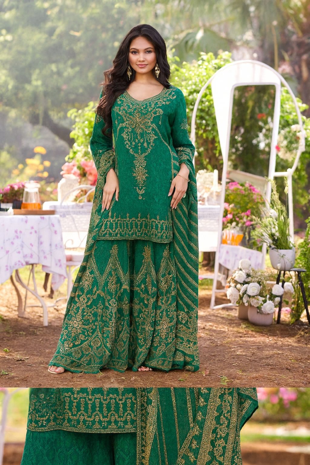 Emerald Zari Suit Set