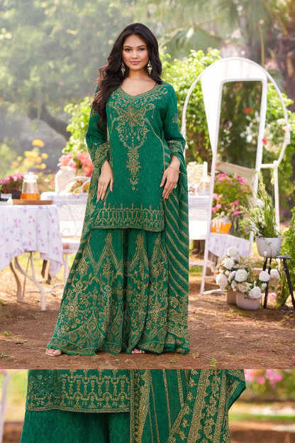 Emerald Zari Suit Set
