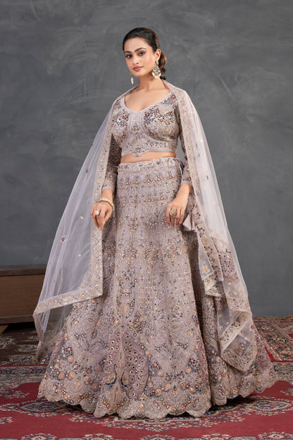 Lilac Heirloom Bridal Lehenga