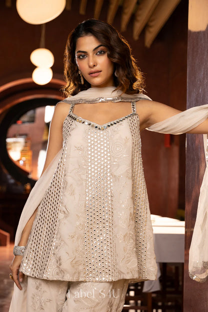 Mirror Ivory Kurta Set
