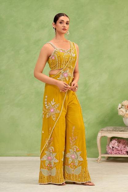 Marigold Bloom Sharara Set