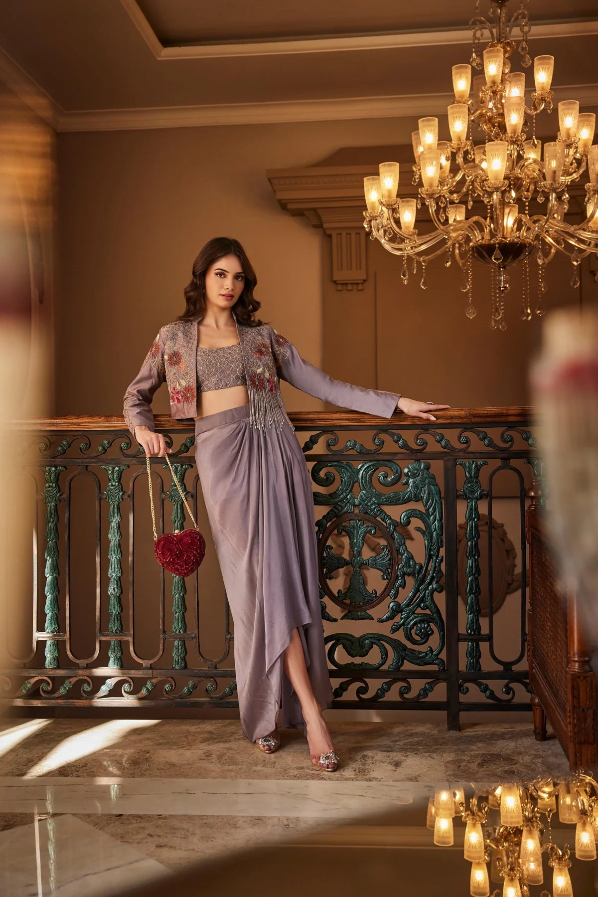 Mauve Orchid Drape Set