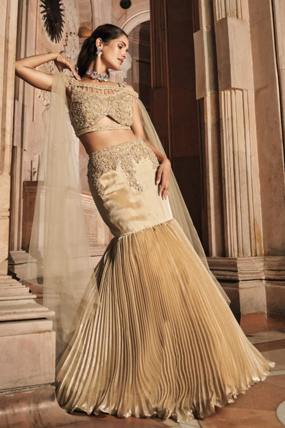 Golden Embellished Mermaid Set