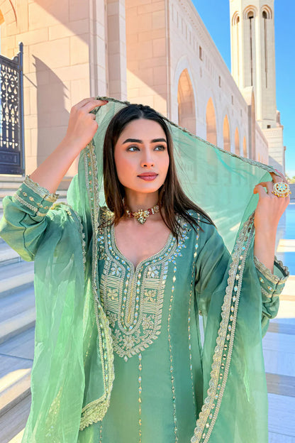 Emerald Patiala Set