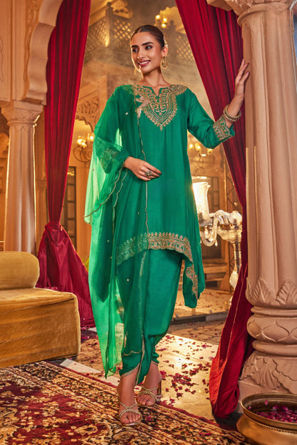 Emerald Kurta Dhoti Set