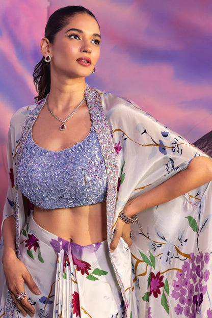 Iris Bloom Drape Set