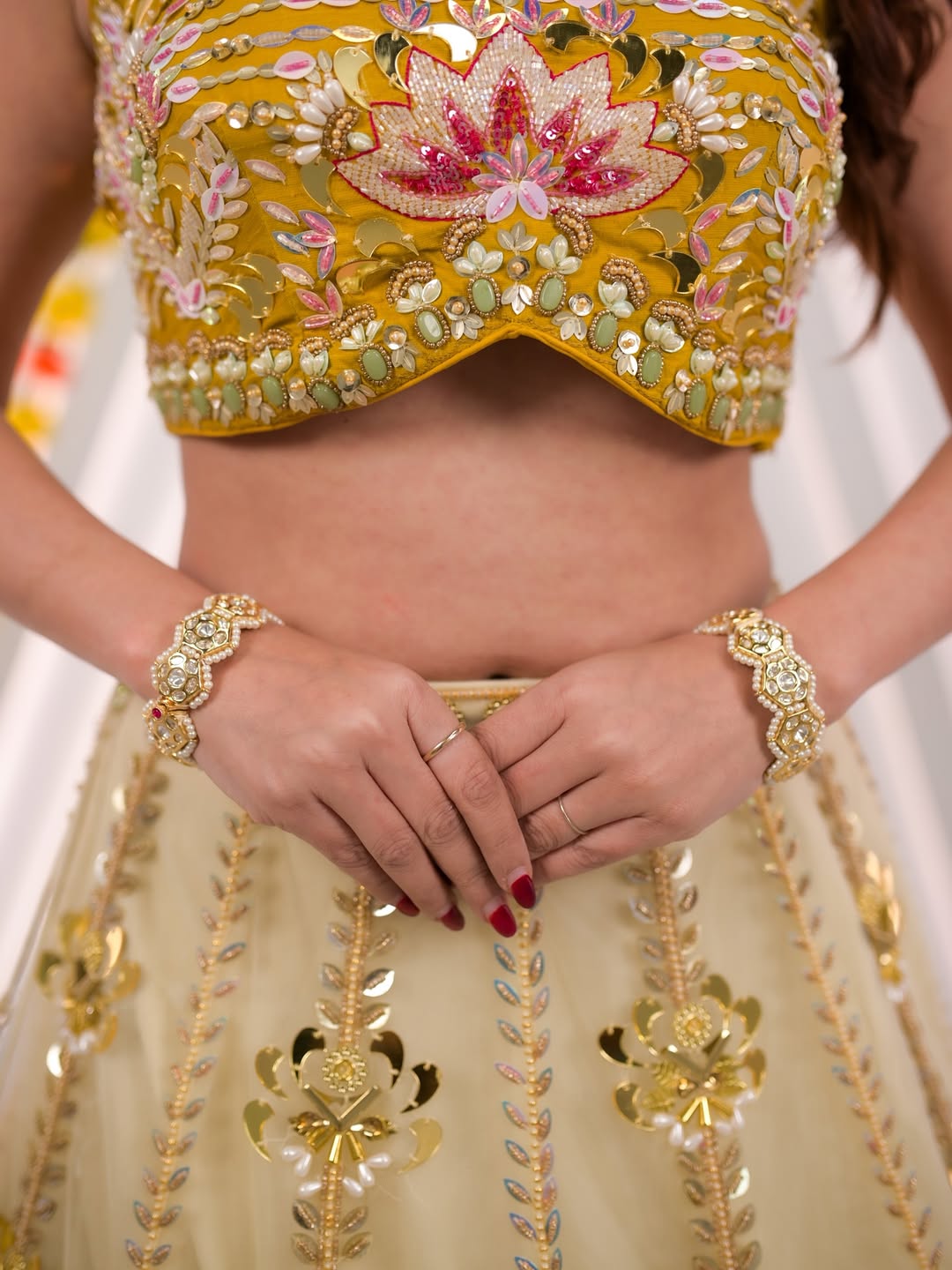 Golden Bloom Lehenga Set