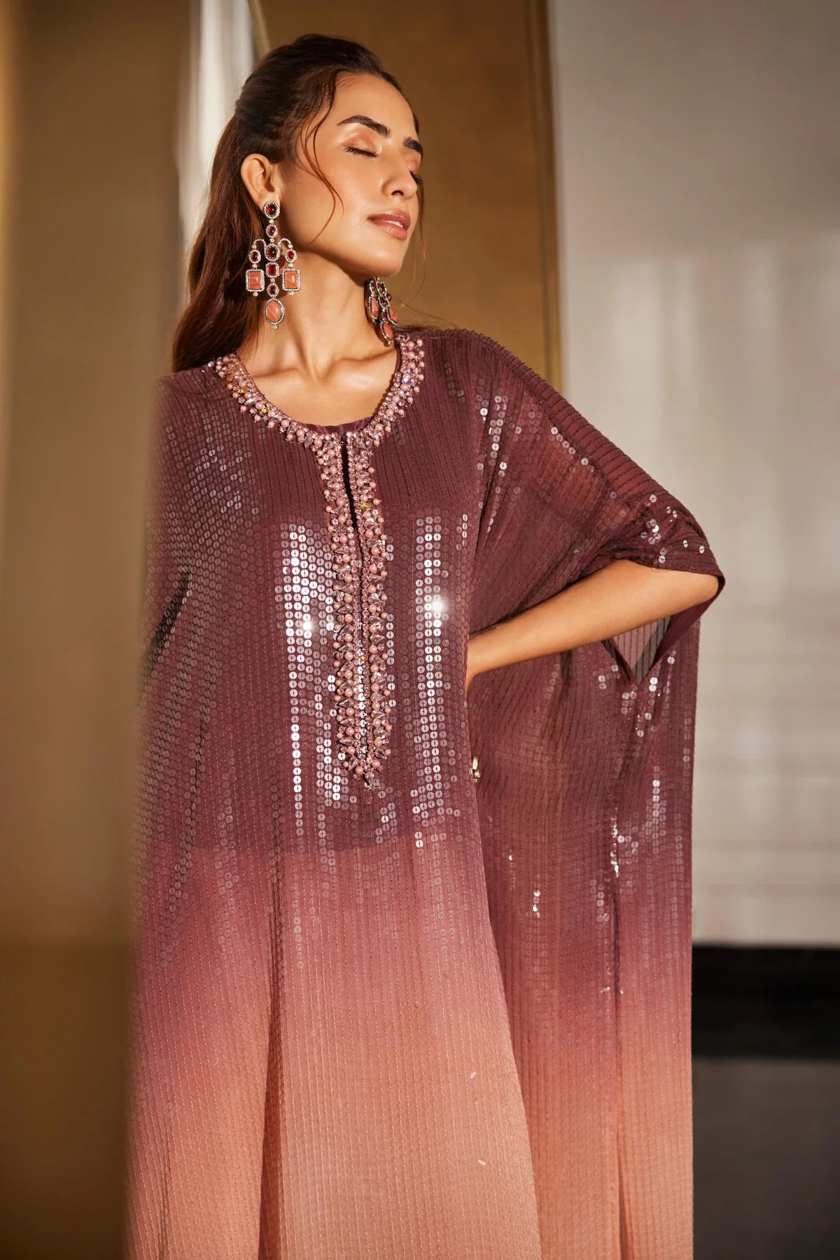 Rosewood Ombre Kaftan