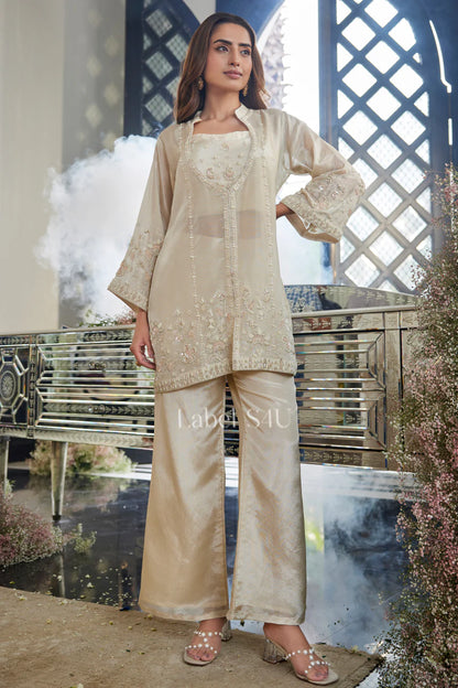 Ivory Blossom Jacket Set