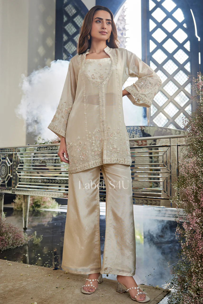 Ivory Blossom Jacket Set