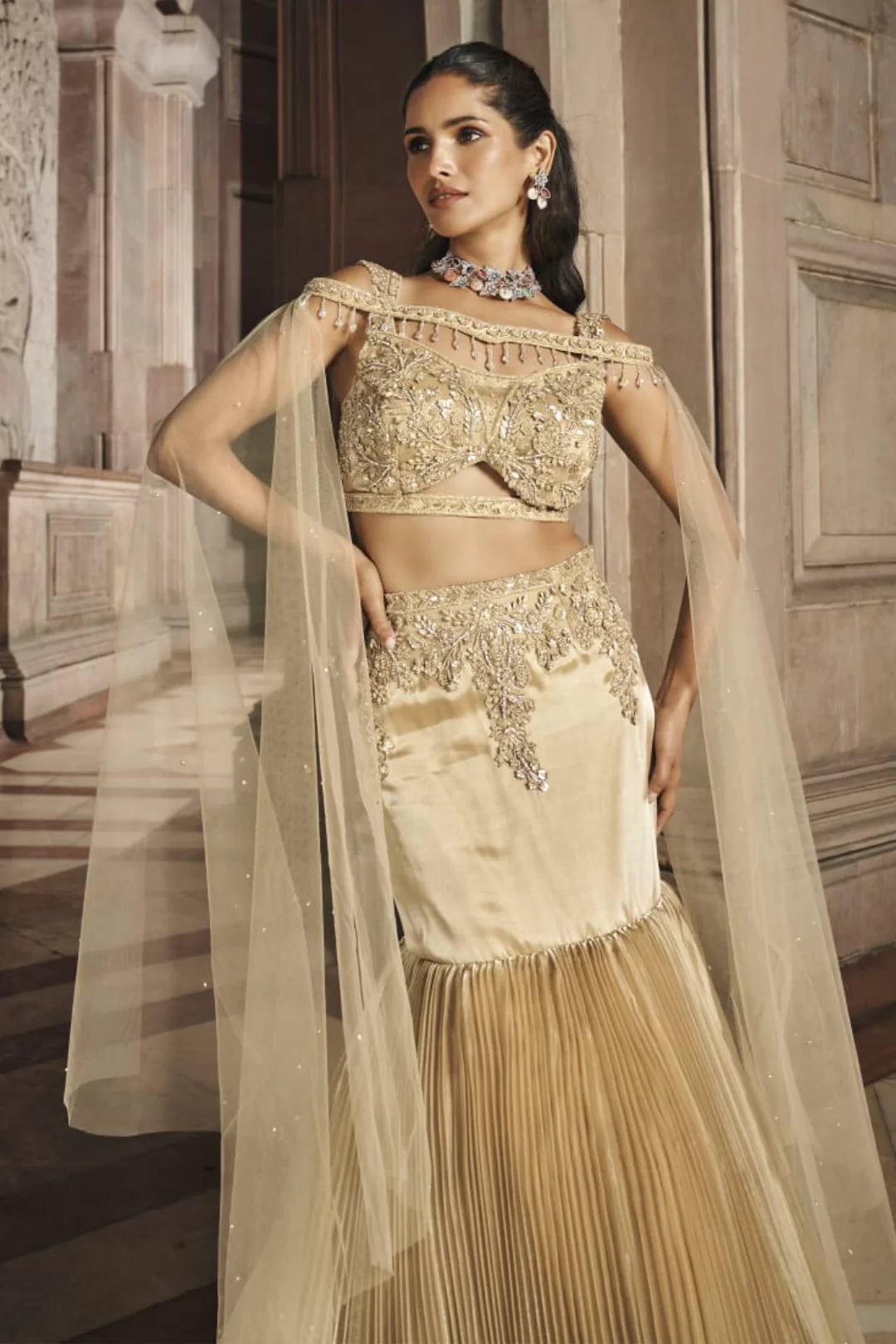 Golden Embellished Mermaid Set