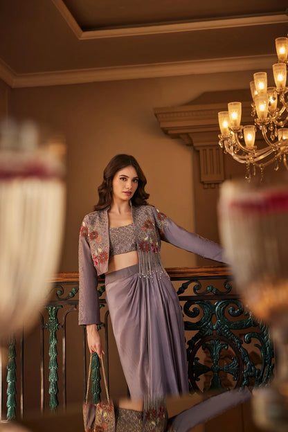 Mauve Orchid Drape Set