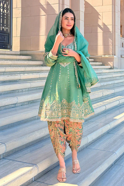 Emerald Patiala Set