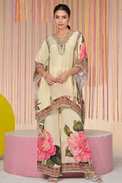 Blush Meadow Kaftan Set