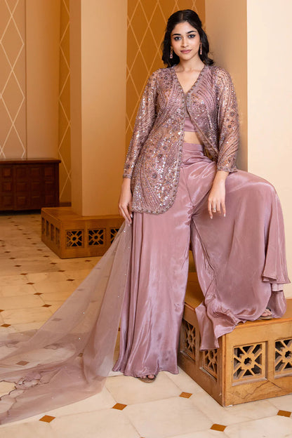 Rose Dust Draped Set