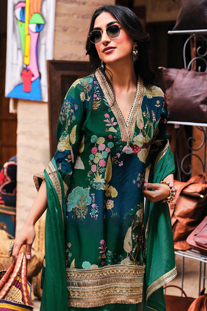 Emerald Mughal Printed Sharara Set