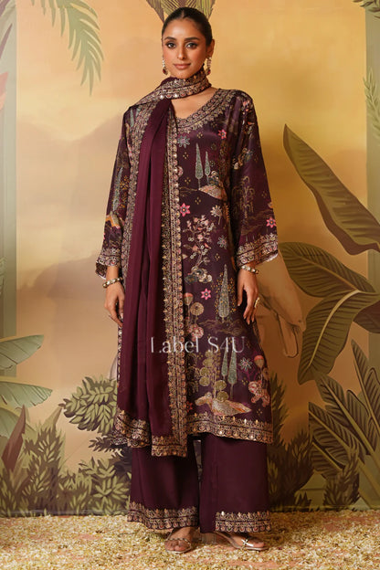 Plum Meadow Printed Suit Set