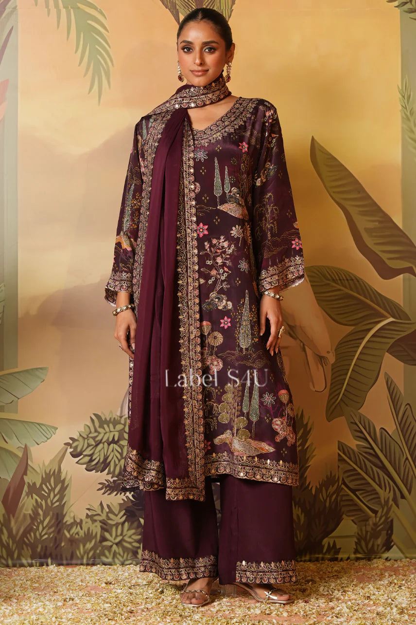Plum Meadow Printed Suit Set