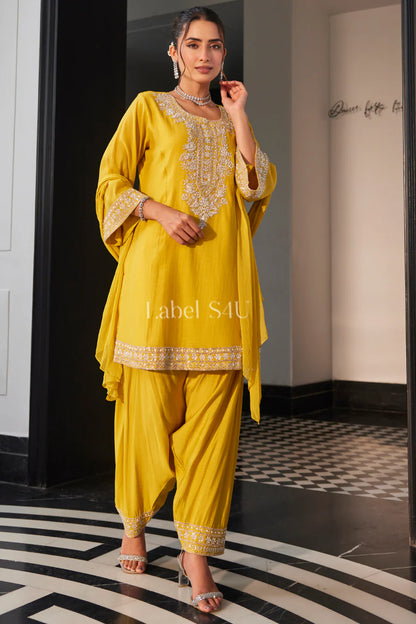 Sunlit Marigold Kurta Set