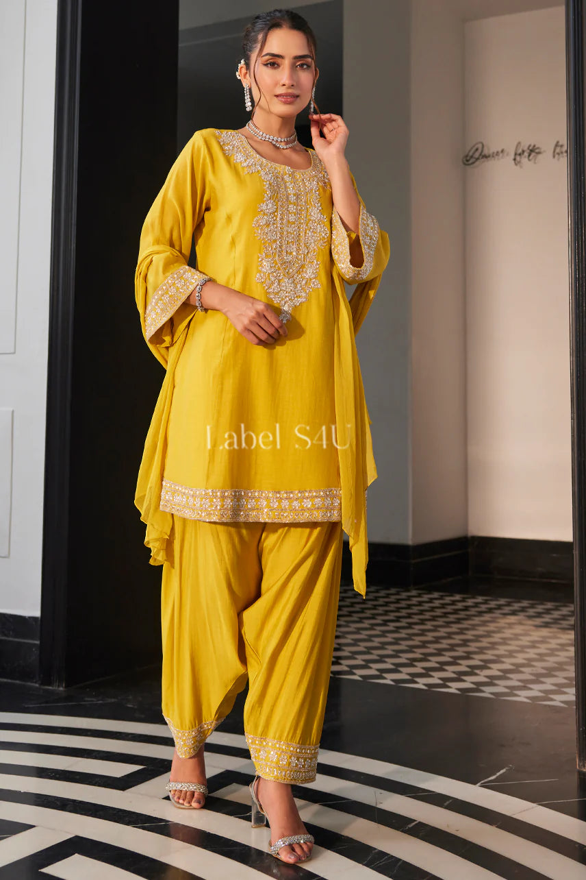 Sunlit Marigold Kurta Set