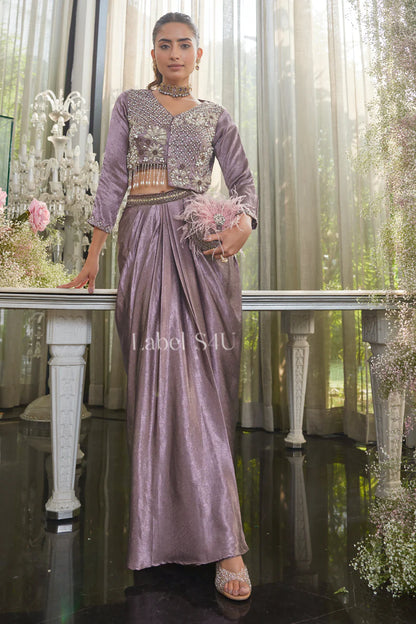 Smoky Mauve Skirt Set