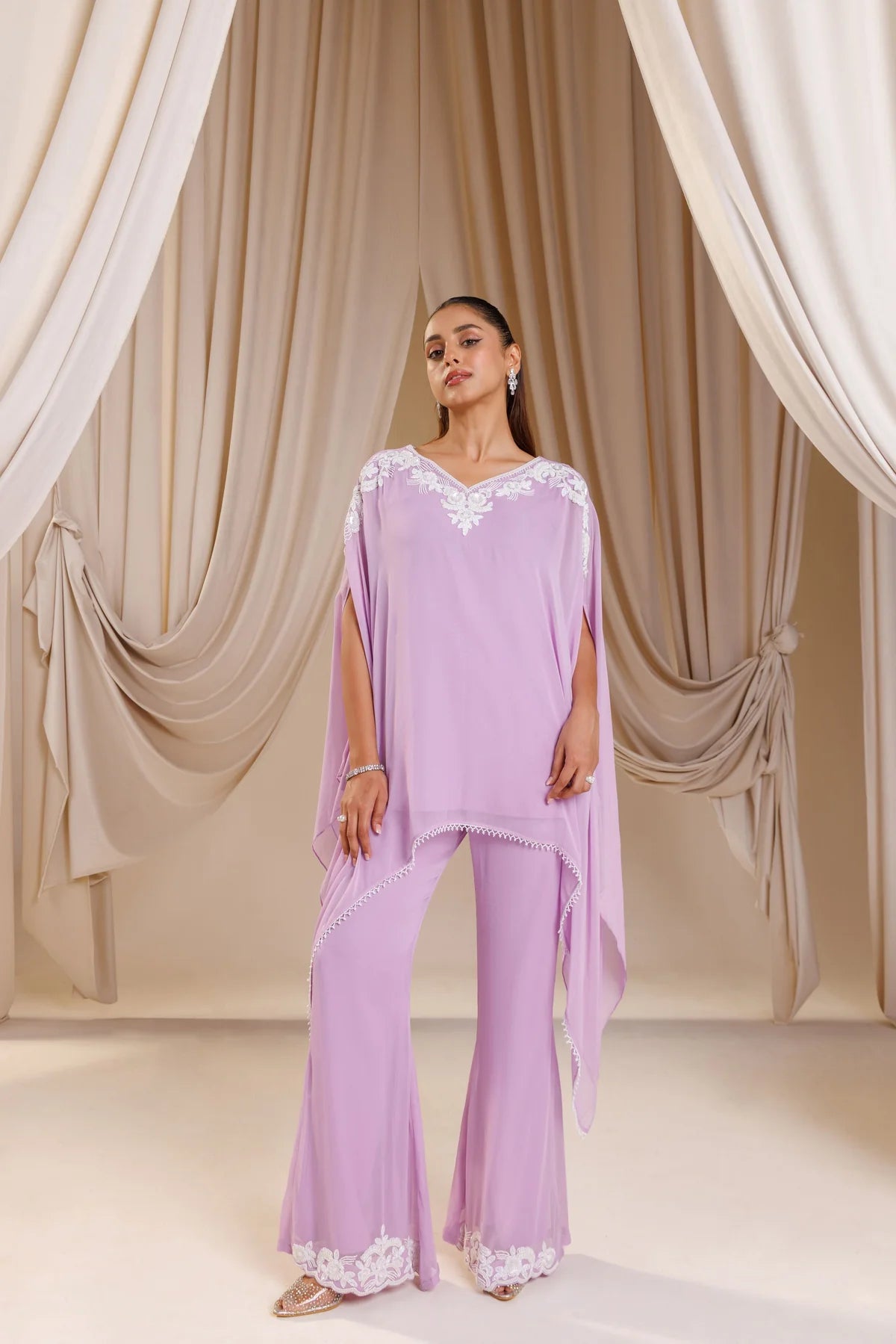 Lilac Breeze Kaftan Set