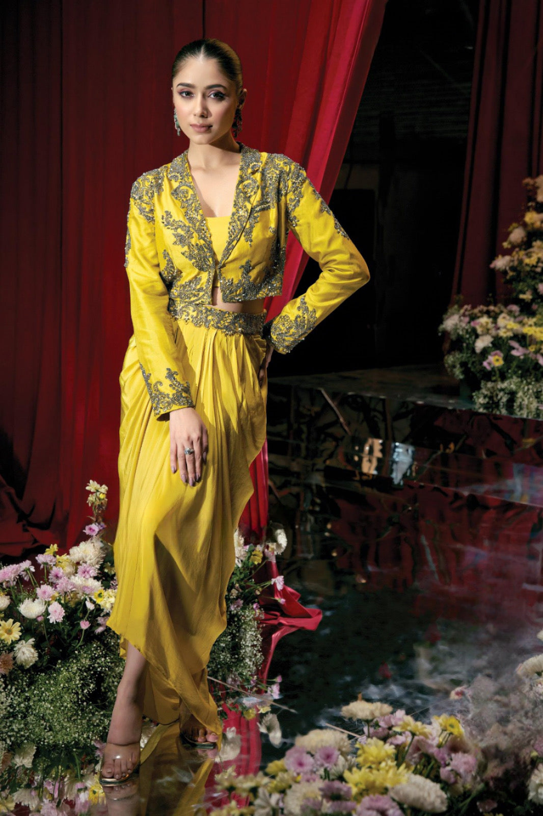 Golden Aura Drape Set