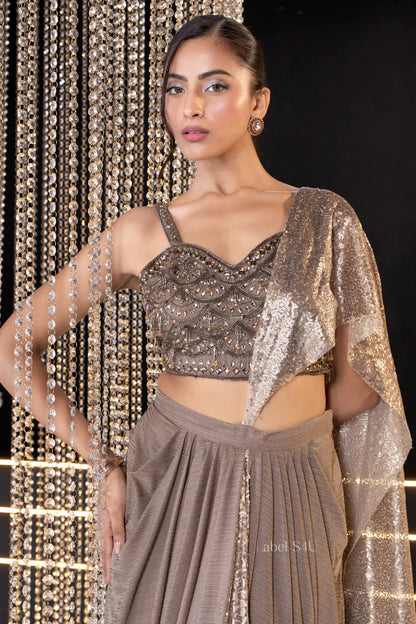 Mocha Radiance Drape Set