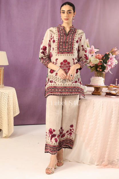 Sandrose Embroidered Suit Set
