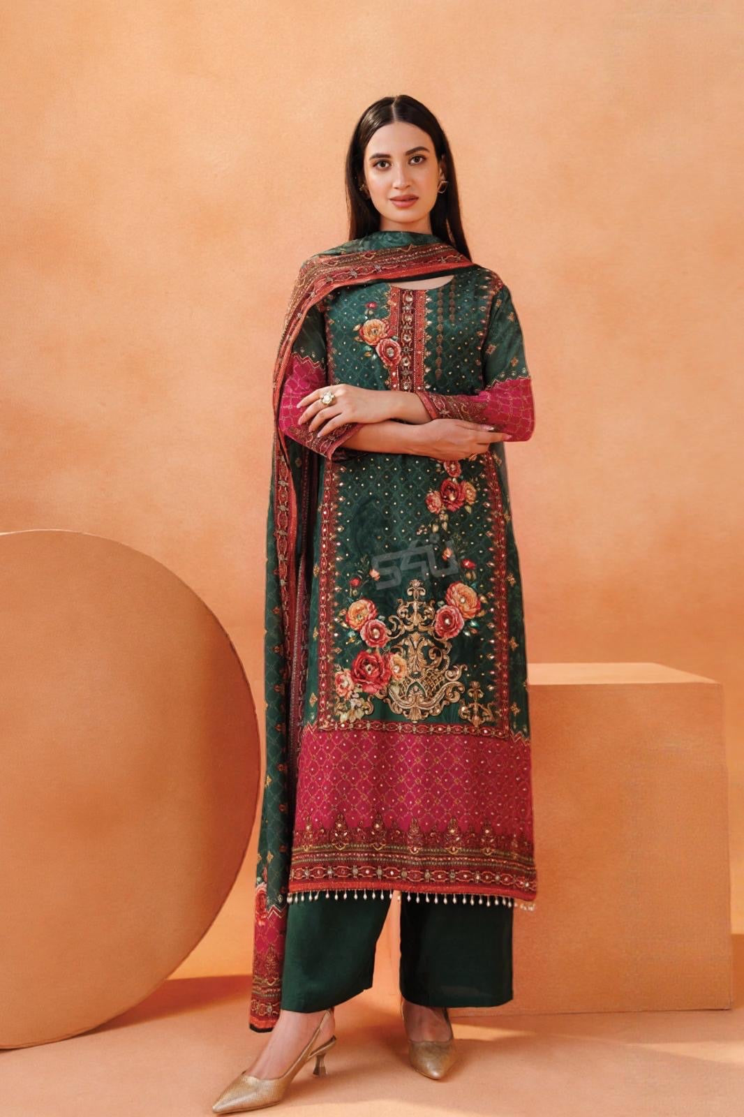 Emerald Rose Suit Set