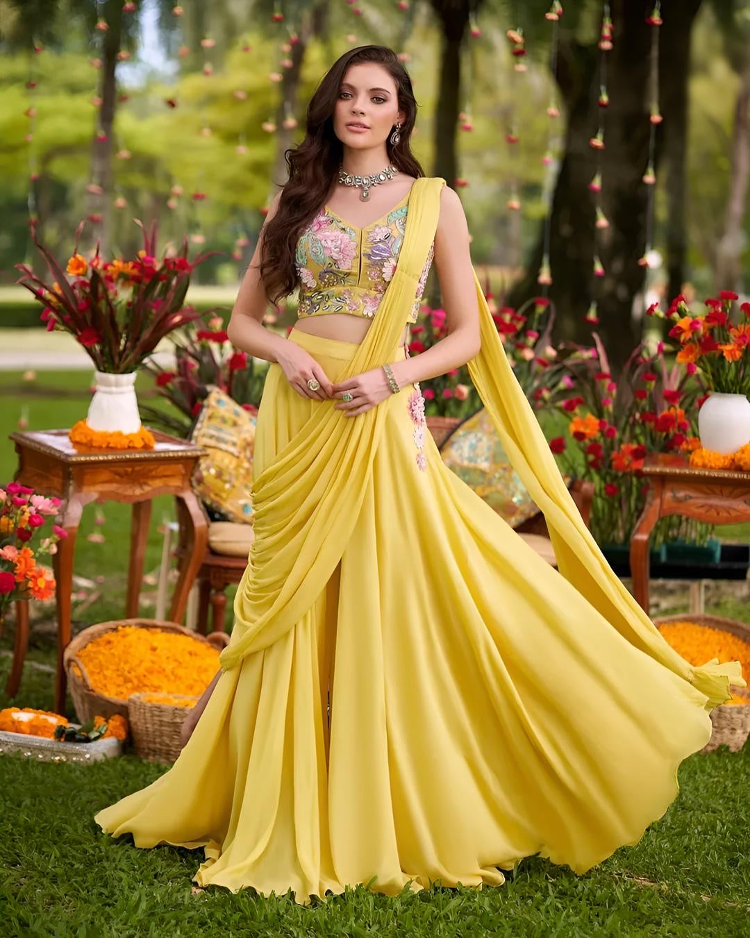 Buttercup Bloom Lehenga Set
