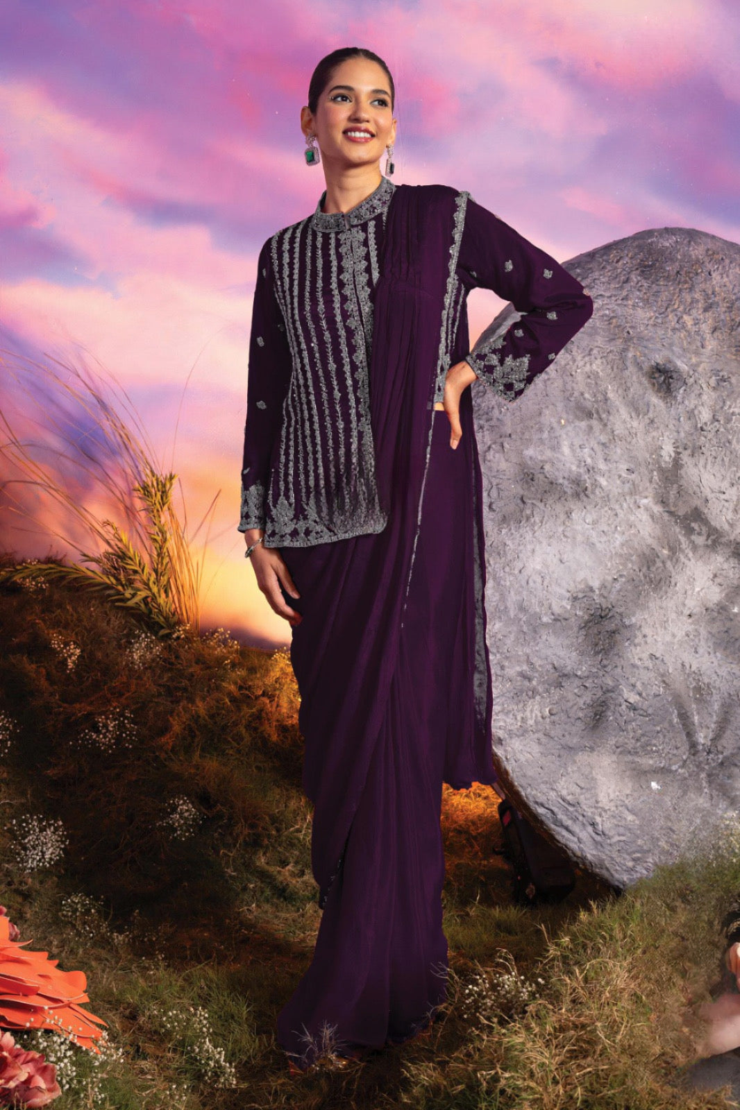 Midnight Aura Drape Set