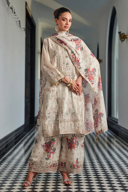 Ivory Floral Suit Set