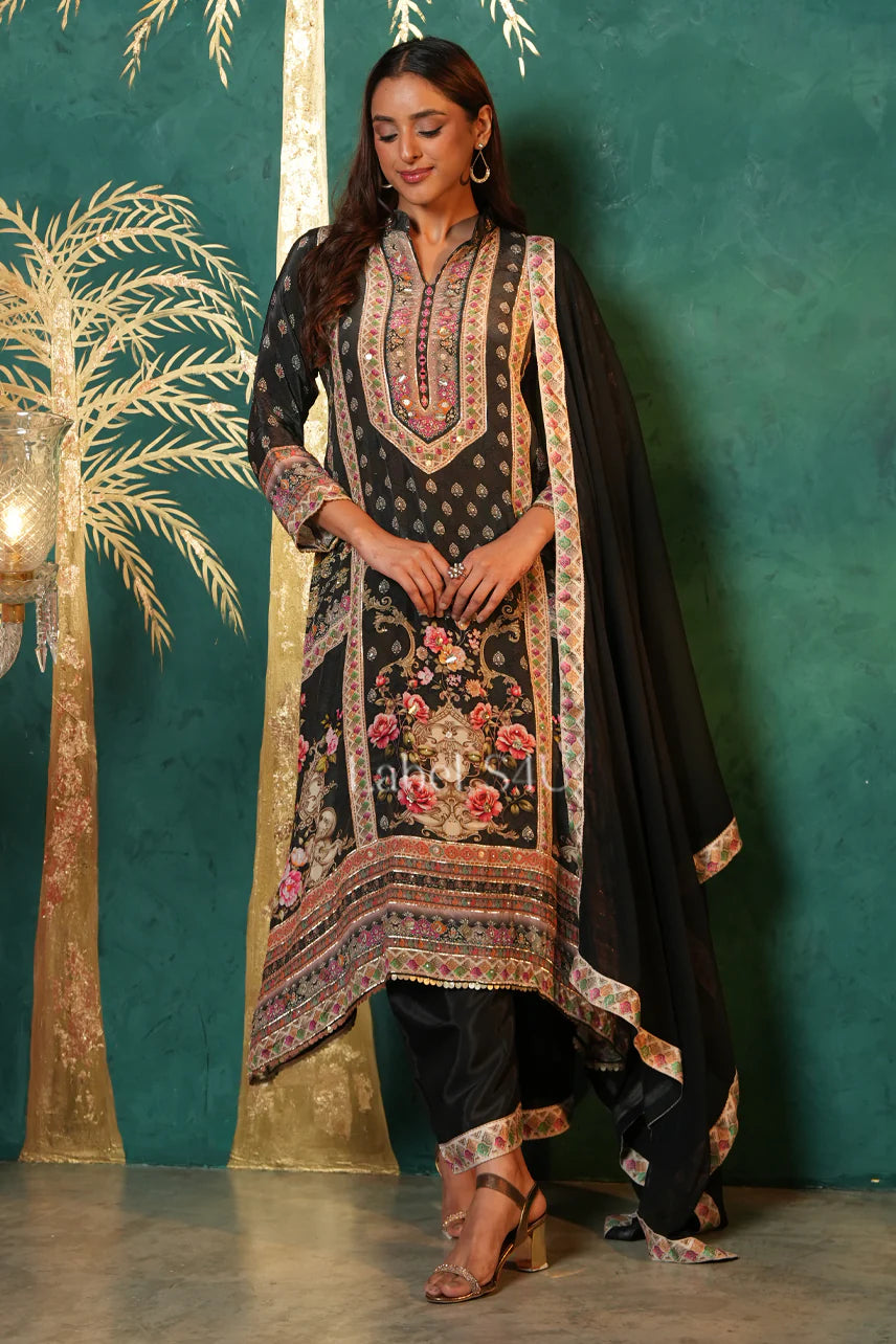 Midnight Florale Suit Set