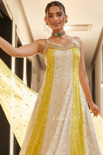 Sunlit Meadow Anarkali Set