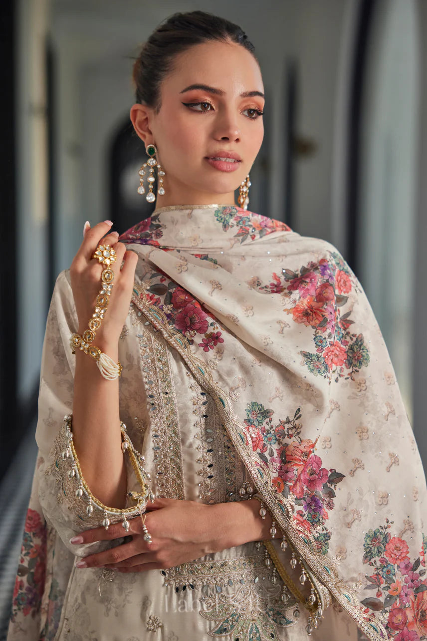 Ivory Floral Suit Set